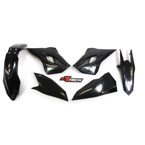Husqvarna TE250 2014 Rtech Black Plastics Kit Inc Fenders & Shrouds