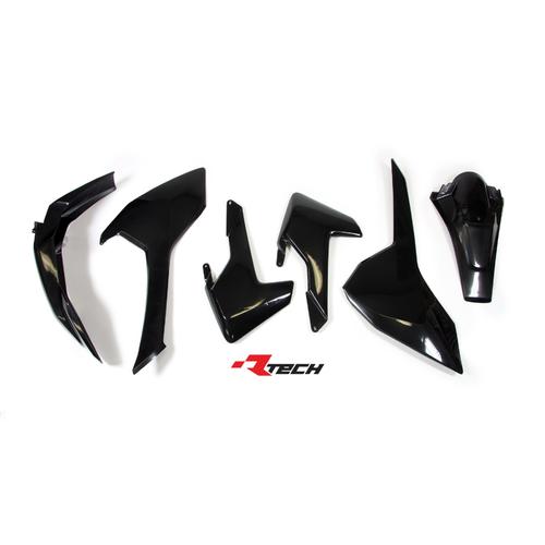 Husqvarna FE250 2017-2019 Rtech Plastics Kit Black Inc Fenders & Shrouds