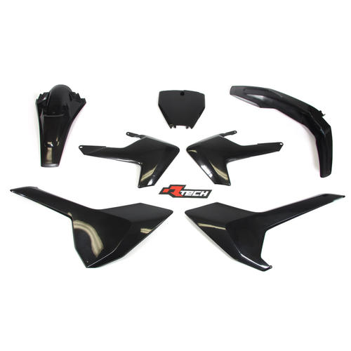 Husqvarna FX450 2017-2018 Rtech Black Plastics Kit Inc Fenders & Shrouds