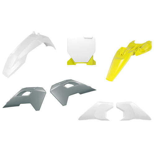 Husqvarna TC65 2024-2025 Rtech White/Grey/Yellow Full Plastics Kit