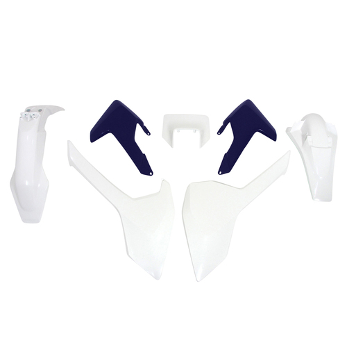 Husqvarna TE250i 2019 Rtech White OEM Plastics Kit Incl Headlight Surround