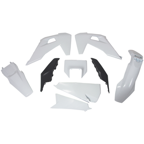 Husqvarna FE501 2022-2023 Rtech White Grey OEM Plastics Kit Incl Headlight Surround