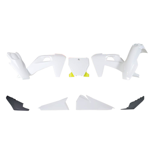 Husqvarna FX450 2019 - 2020 Rtech White Yellow Plastics Kit