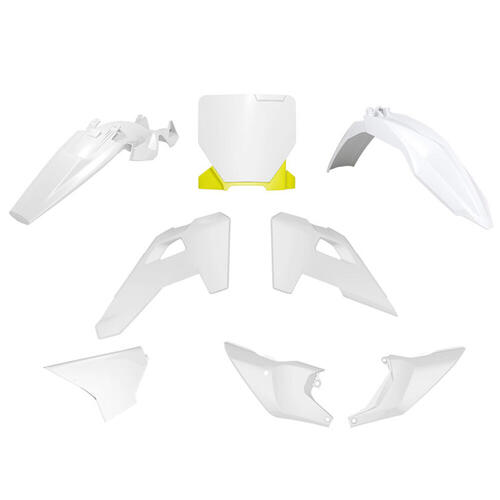 Husqvarna TC85 SW 2025-2025 Rtech White/Yellow Full Plastics Kit