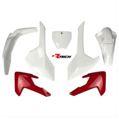 Husqvarna FC250 2016-2018 Rtech Red White Plastics Kit Inc Fenders & Shrouds