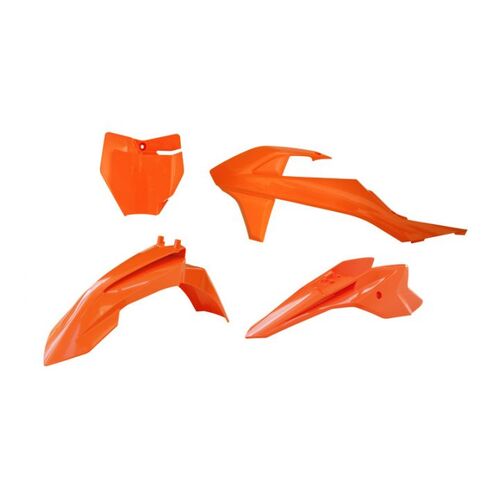 KTM 50 SX 2016-2023 Rtech Orange Plastics Kit Inc Fenders & Shrouds