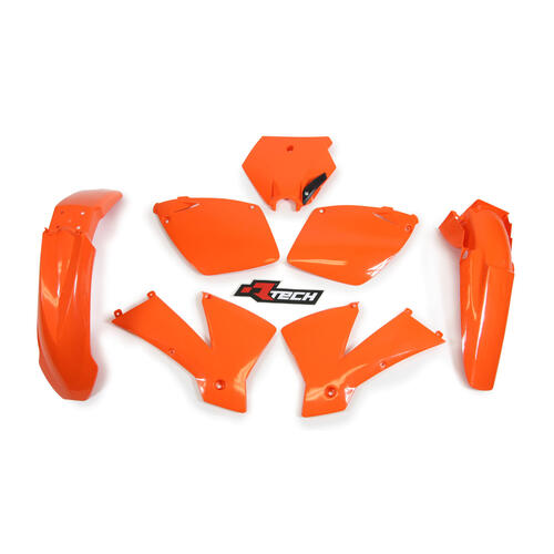 KTM 525 SX 2002 Rtech Orange Plastics Kit Inc Fenders & Shrouds