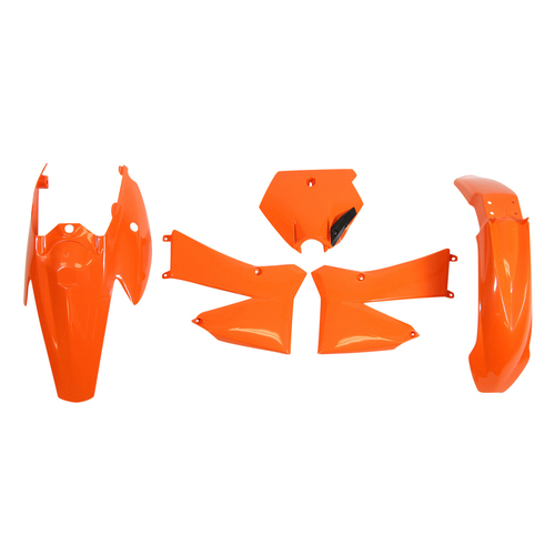 KTM 85 SX 2006-2012 Rtech Orange Plastics Kit Inc Fenders & Shrouds