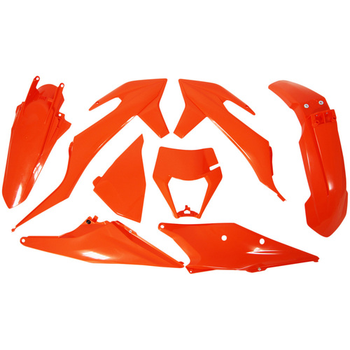 KTM 450 XC-F 2020-2023 Rtech Plastics Kit Orange With Headlight Surround