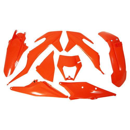 KTM 350 EXC-F 2022-2023 Rtech Orange Plastics Kit Incl Headlight Surround