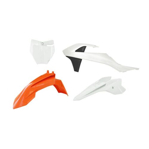 KTM 50 SX 2016-2023 Rtech White Plastics Kit Inc Fenders & Shrouds