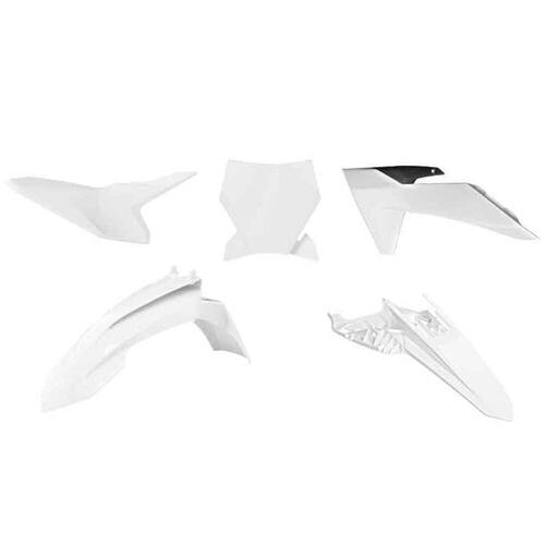 KTM 50 SX 2024-2025 Rtech White/Black Full Plastics Kit