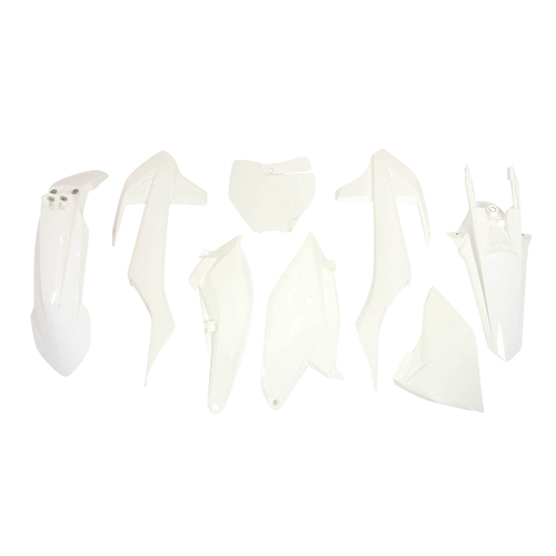 Gas Gas MC85 2021-2024 Rtech White Plastics Kit Inc Fenders & Shrouds