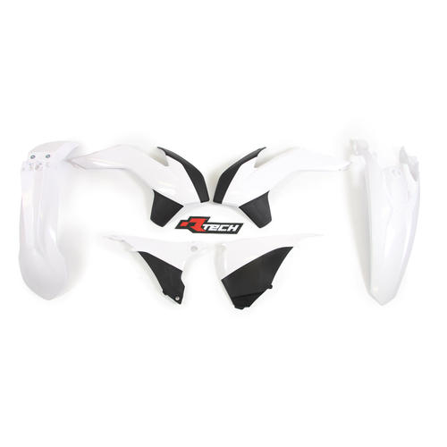 KTM 350 EXC-F 2014-2016 Rtech White Plastics Kit Inc Fenders & Shrouds