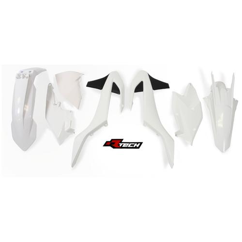 KTM 500 EXC-F 2017 - 2019 Racetech White Black 6 Days Plastics Kit 