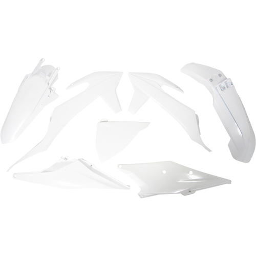 KTM 250 XC-W 2020-2023 Rtech Plastics Kit White Inc Fenders & Shrouds