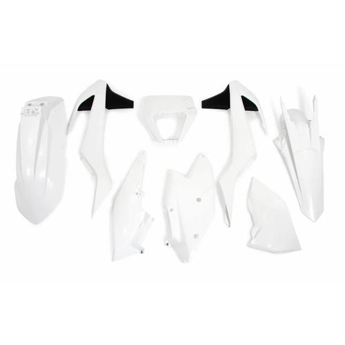 KTM 125 XC-W 2017-2019 Rtech White Plastics Kit With Headlight Surround 