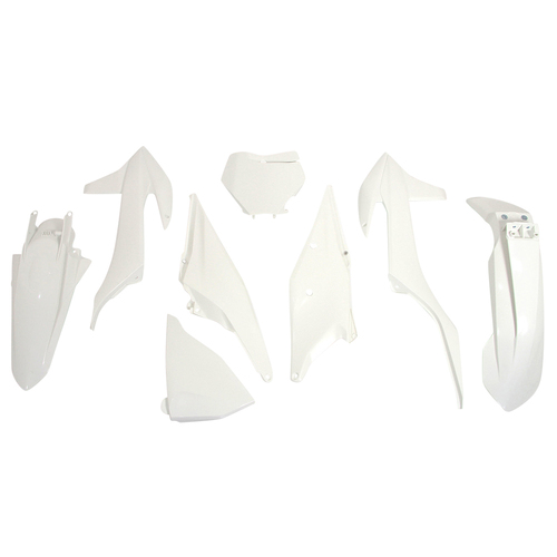 KTM 150 SX 2022 Rtech White Plastics Kit Inc Fenders & Shrouds
