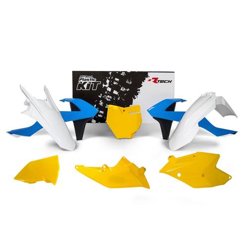 KTM 125 SX 2016-2018 Rtech Vintage Blue Yellow Retro Plastics Kit 