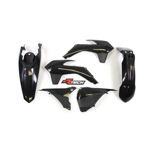 KTM 250 EXC 2014-2016 Rtech Black Plastics Kit Inc Fenders & Shrouds
