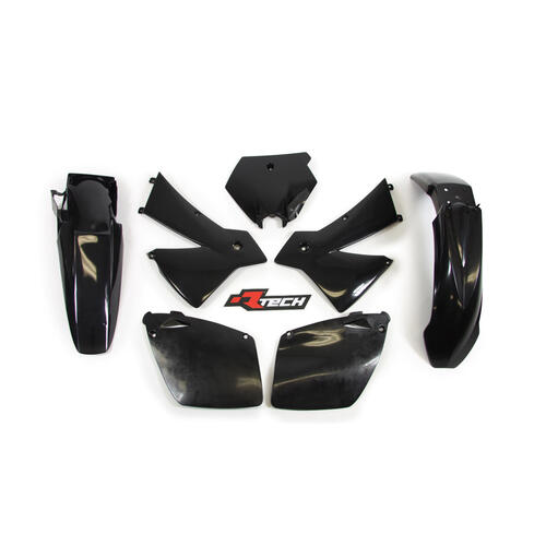 KTM 525 SX 2003 Rtech Black Plastics Kit Inc Fenders & Shrouds