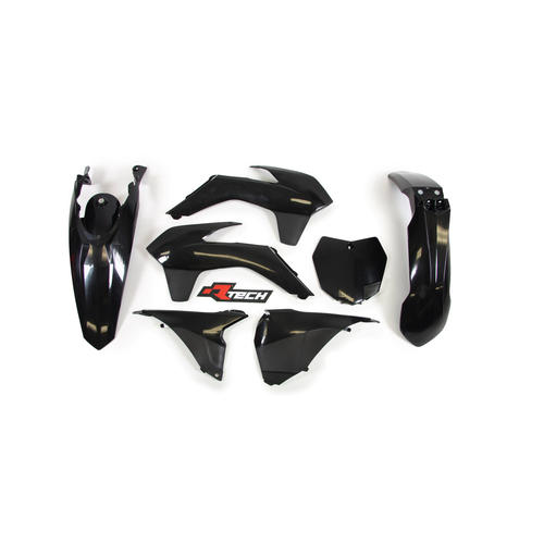 KTM 125 SX 2013-2015 Rtech Black Plastics Kit Inc Fenders & Shrouds