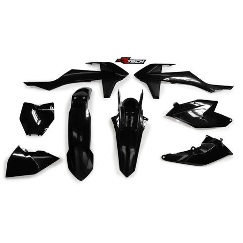 KTM 350 SX-F 2016-2018 Rtech Plastics Kit Black Inc Fenders & Shrouds