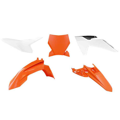 KTM 50 SX 2024-2025 Rtech Orange/White/Black Full Plastics Kit