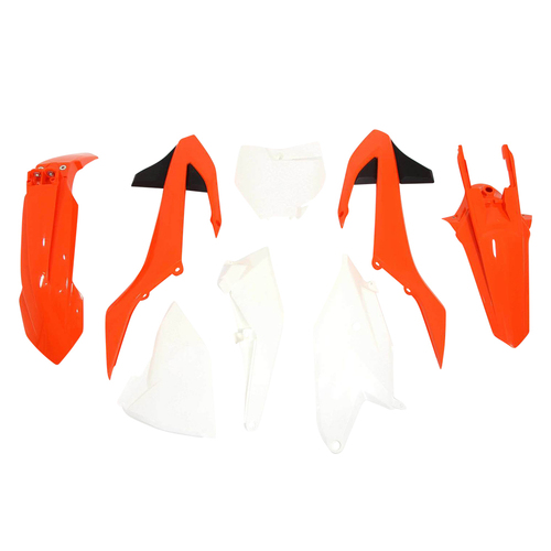 KTM 85 SX 2019 - 2024 Rtech Orange White Plastics Kit