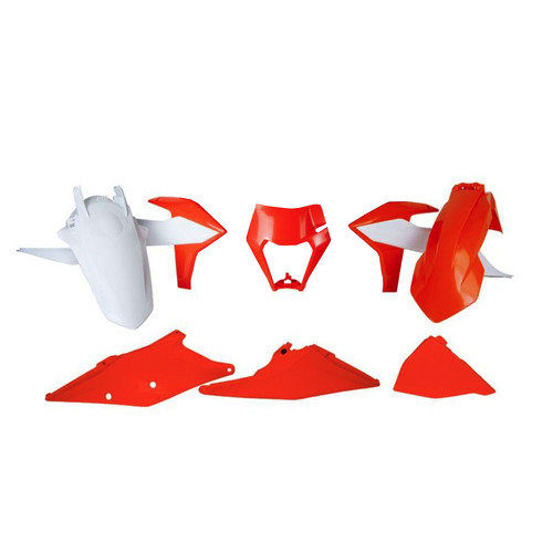 KTM 250 XC-F 2020-2023 Rtech Orange OEM Plastics Kit Inc Fenders & Shrouds