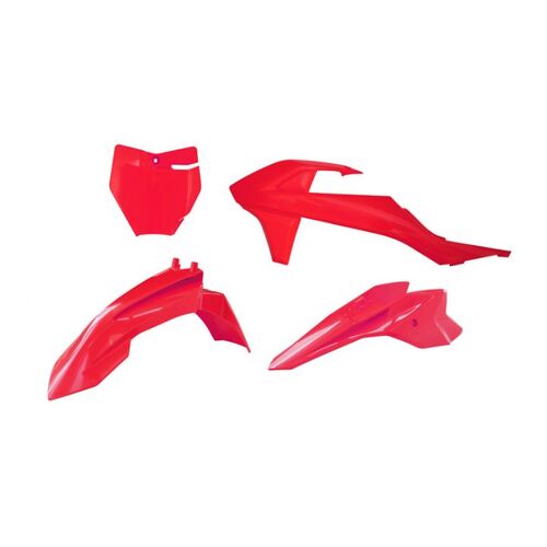 Gas-Gas MC-E 5 2021-2024 Rtech Red Plastics Kit Inc Fenders & Shrouds