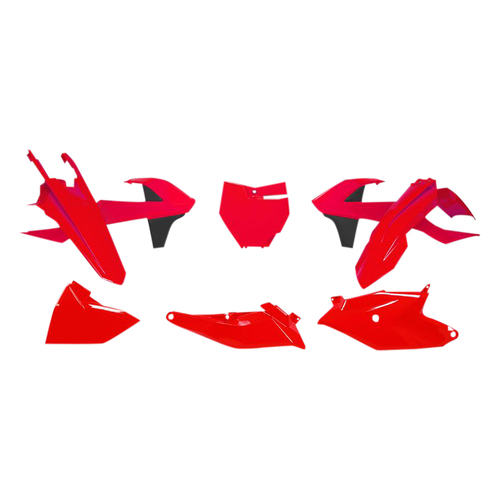 Gas Gas MC85 2021-2024 Rtech Red Plastics Kit Inc Fenders & Shrouds