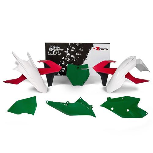 KTM 450 SX-F 2016-2018 Rtech Vintage Red Green Retro Plastics Kit 