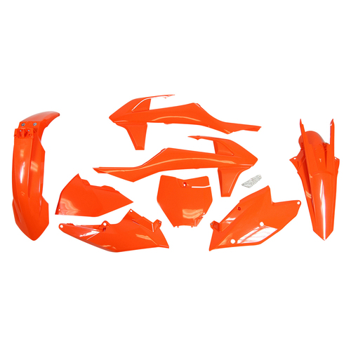 KTM 450 XC-F 2017 Rtech Orange Plastics Kit Inc Fenders & Shrouds