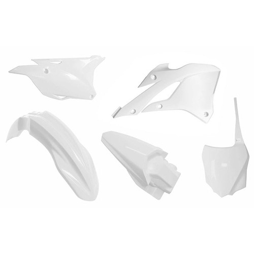 Kawasaki KX85 2022-2024 Rtech White Plastics Kit Inc Fenders & Shrouds