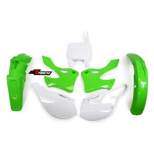 Kawasaki KX250 2000 Rtech OEM Plastics Kit Inc Fenders & Shrouds
