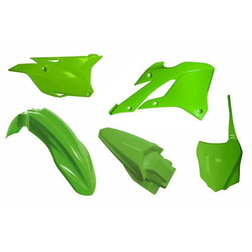 Kawasaki KX85 BIG WHEEL 2022-2024 Rtech Green Plastics Kit Inc Fenders & Shrouds