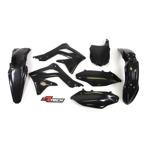 Kawasaki KX450F 2013 Rtech Black Plastics Kit Inc Fenders & Shrouds