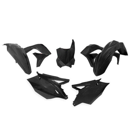 Kawasaki KX450F 2016-2018 Rtech Black Full Plastics Kit