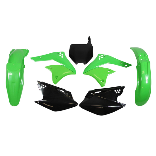 Kawasaki KX250F 2006-2008 Rtech OEM Plastics Kit Inc Fenders & Shrouds
