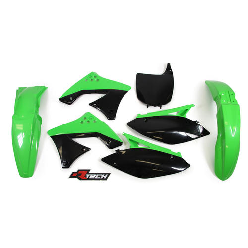 Kawasaki KX250F 2009-2012 Rtech OEM Plastics Kit Inc Fenders & Shrouds