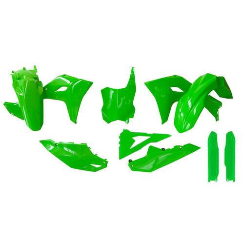 Kawasaki KX450F 2024-2025 Rtech Green Full Plastics Kit