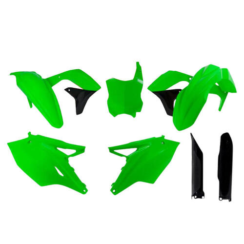 Kawasaki KX450F 2016-2018 Rtech Neon Green Full Plastics Kit