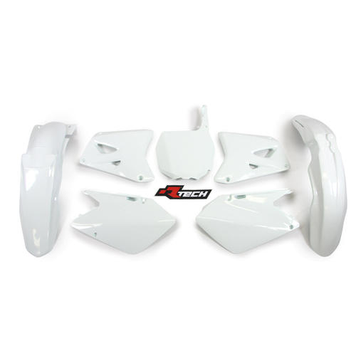 For Suzuki RM250 2001-2011 Rtech White Plastics Kit Inc Fenders & Shrouds