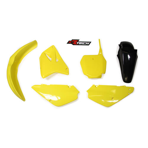 For Suzuki RM85 2012-2024 Rtech Yellow Black Plastics Kit Plastics Kit