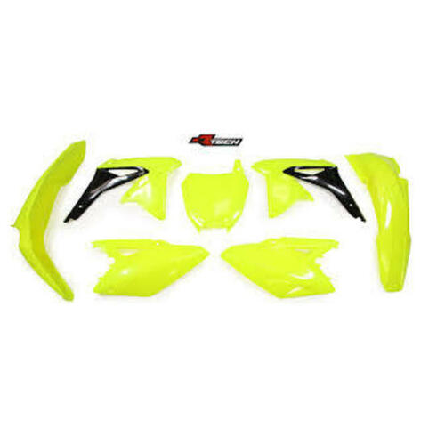 For Suzuki RM-Z450 2015 Rtech Neon Yellow Plastics Kit Inc Fenders & Shrouds