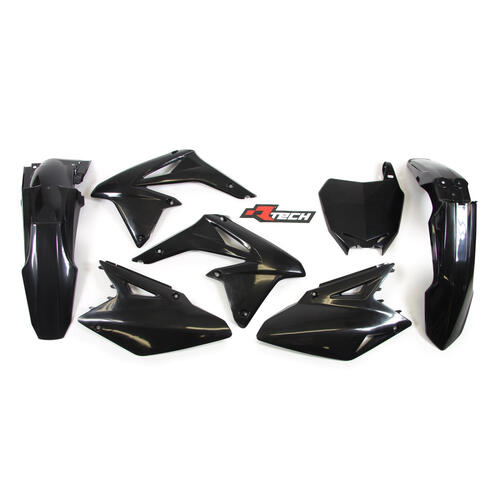 For Suzuki RM-Z450 2009 Rtech Black Plastics Kit Inc Fenders & Shrouds