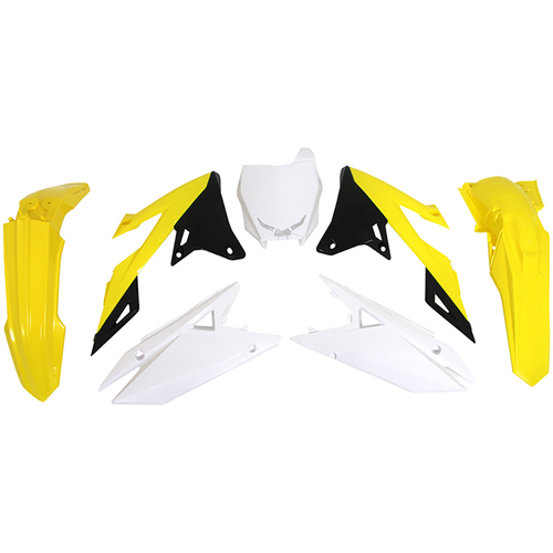 For Suzuki RM-Z450 2018-2024 Rtech Yellow Black White OEM Plastics Kit