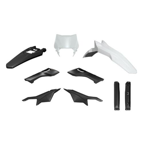 Surron Ultra Bee T (Trail) 2023-2024 Rtech White/Black Full Plastics Kit
