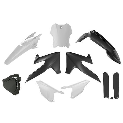 Triumph TF 250-X 2024-2025 Rtech Black/White Full Plastics Kit